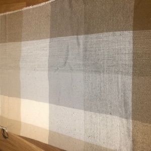 plaid sweater poncho